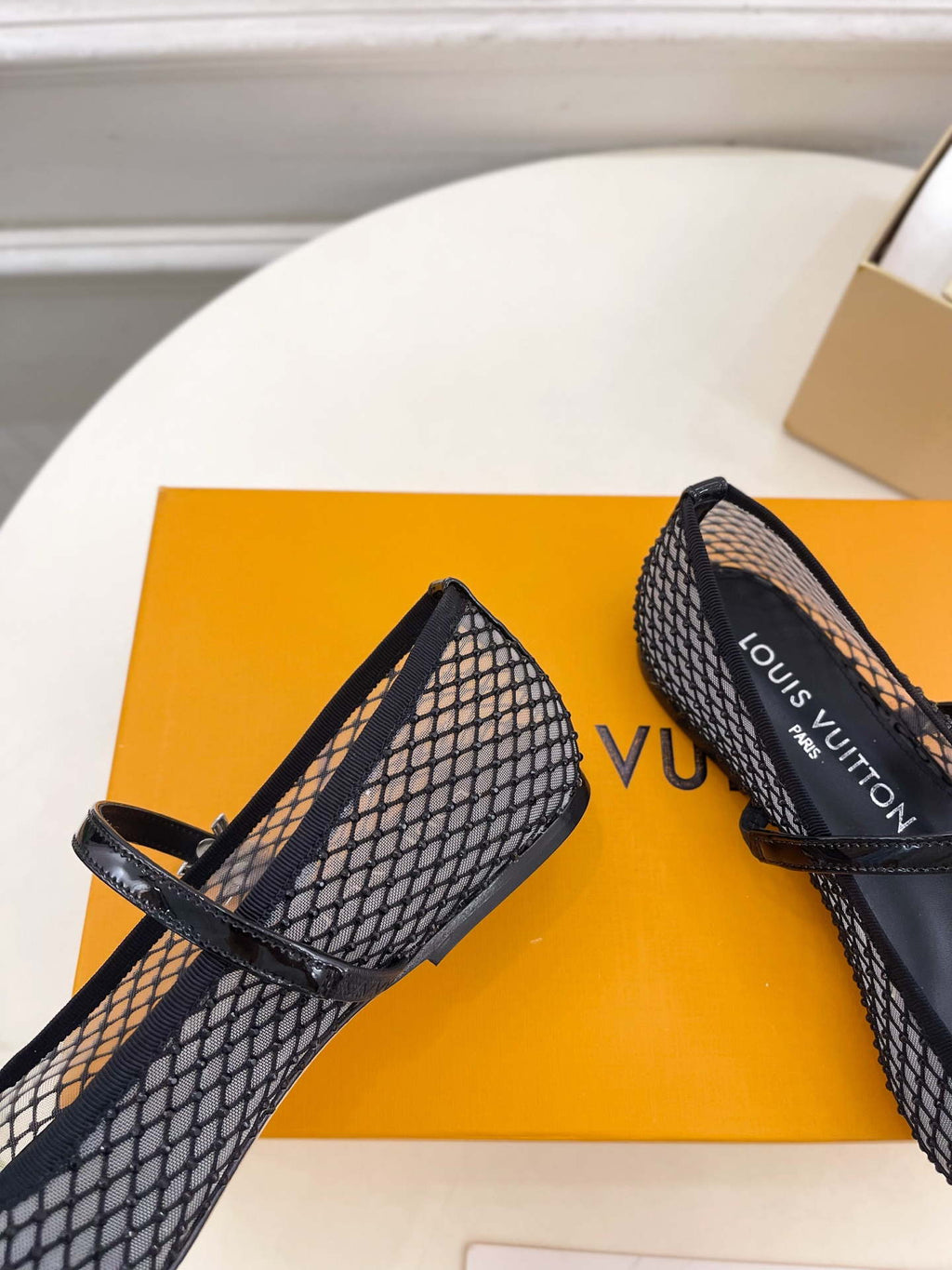 LV 1AGZ15 Louis Vuitton Romy Flat Ballerina Shoes L66207