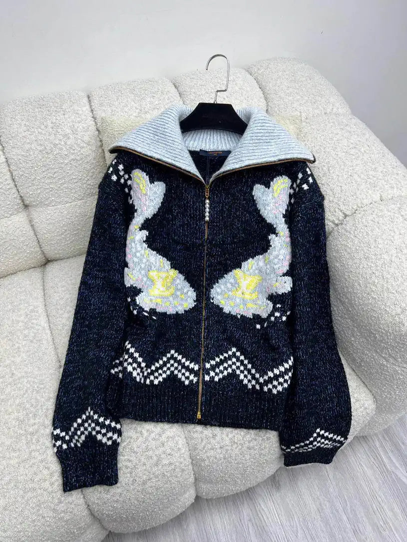 LV 1AI789 Louis Vuitton Women Pharrell Williams X Nigo Coat L55804