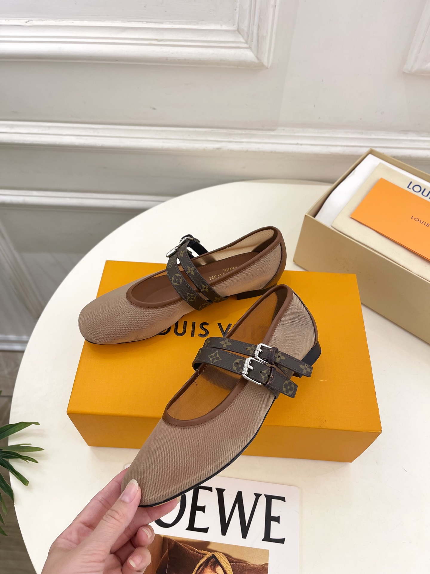 LV 1AIS36 Louis Vuitton Ballet Ballerina Shoes L66202