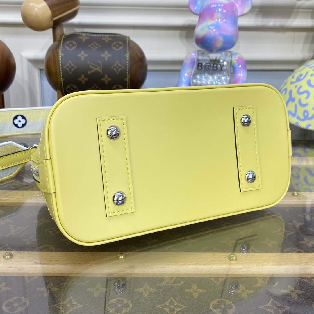 LV M22213 Louis Vuitton Alma BB Epi Handbag Yellow - Default Title - View 4