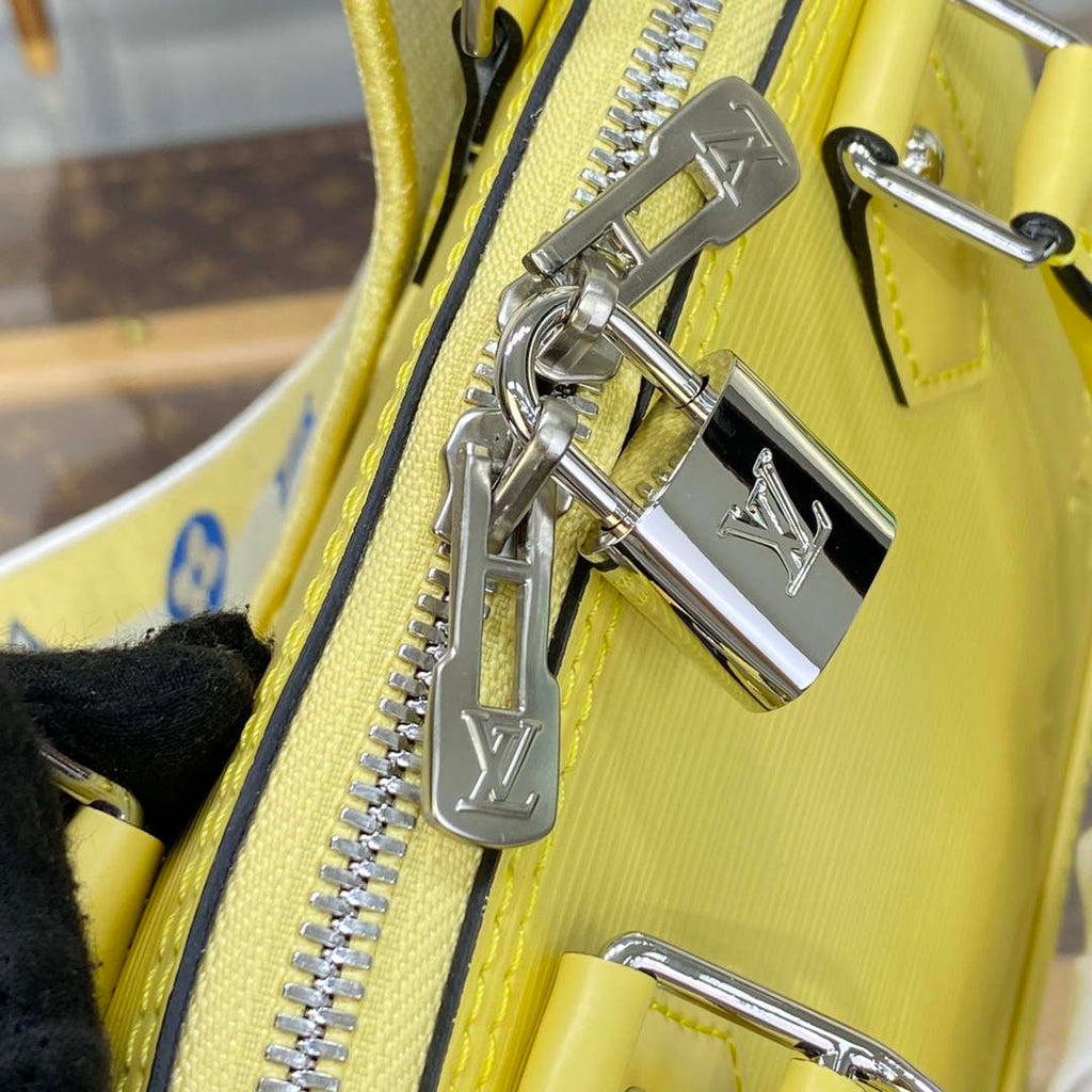 LV M22213 Louis Vuitton Alma BB Epi Handbag Yellow