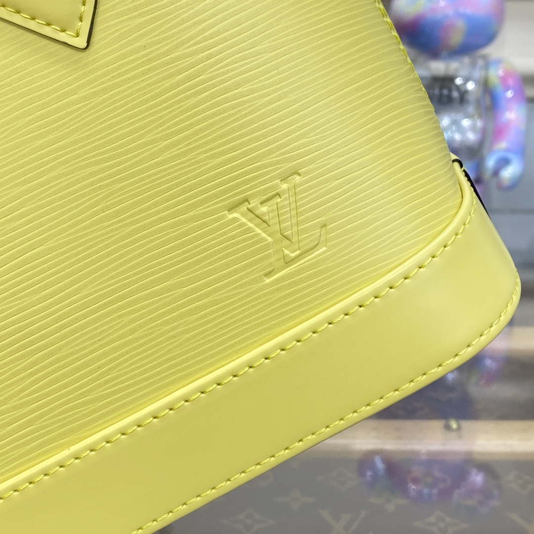 LV M22213 Louis Vuitton Alma BB Epi Handbag Yellow - Default Title - View 6