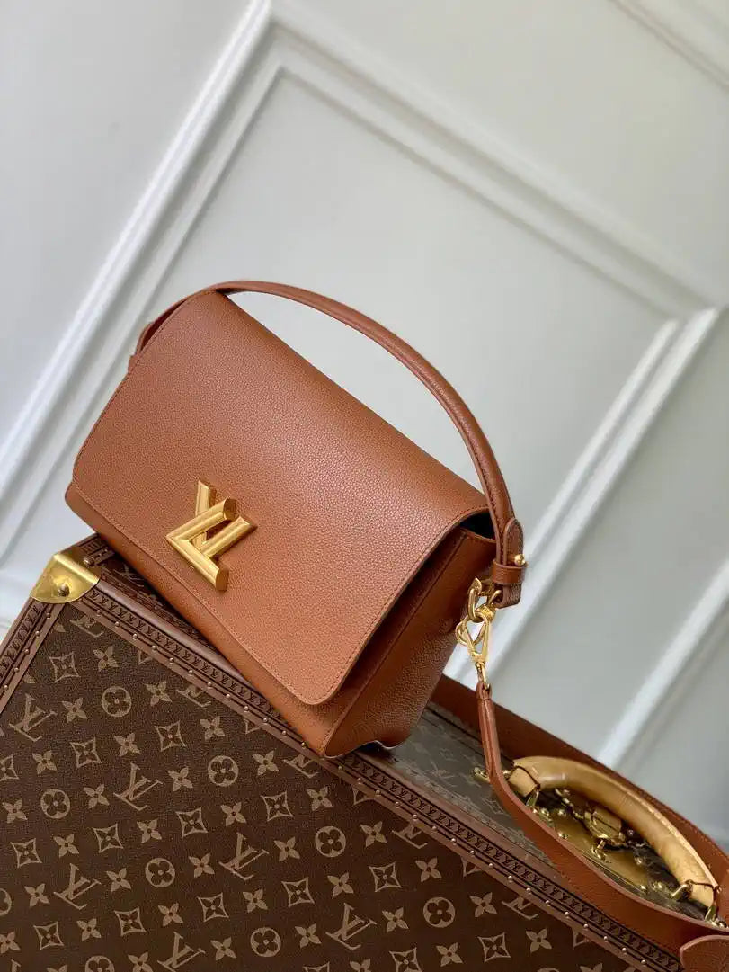 LV M24640 Louis Vuitton Soft Twist Brown