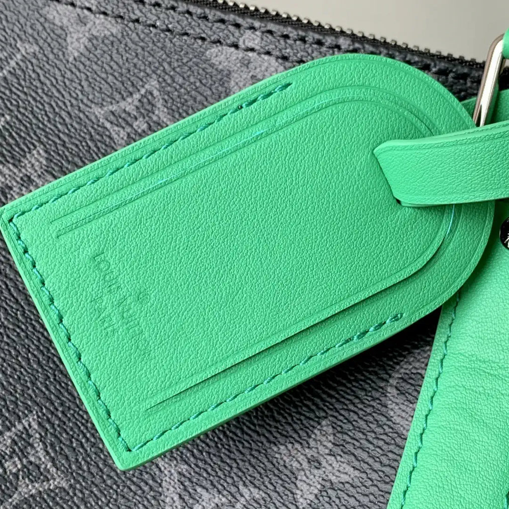 LV M26434 Louis Vuitton Keepall Bandouliere 45 Travel Bag Monogram Eclipse Green