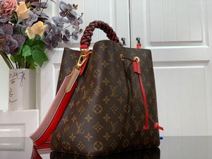 LV M44021 Louis Vuitton M44022 N¨¦ONO¨¦ Shoulder Bag Red - luxibagsmall