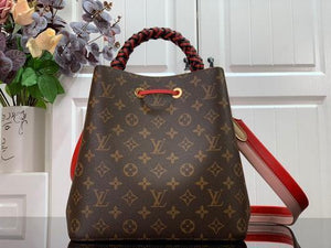 LV M44021 Louis Vuitton M44022 N¨¦ONO¨¦ Shoulder Bag Red - luxibagsmall