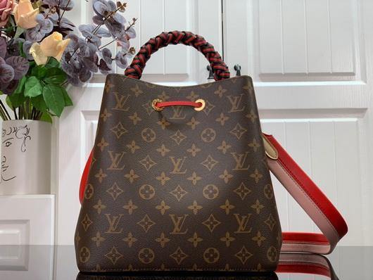 LV M44021 Louis Vuitton M44022 N¨¦ONO¨¦ Shoulder Bag Red - luxibagsmall