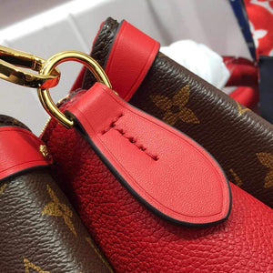 LV M44818 Louis Vuitton Soufflot BB Bag M44817 Monogram Canvas Red - luxibagsmall