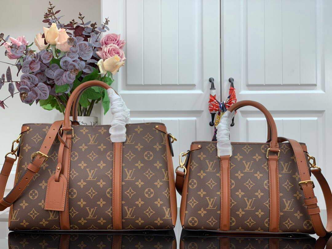 LV M44898 Louis Vuitton Soufflot BB Bag M44817 Monogram Canvas Brown - luxibagsmall