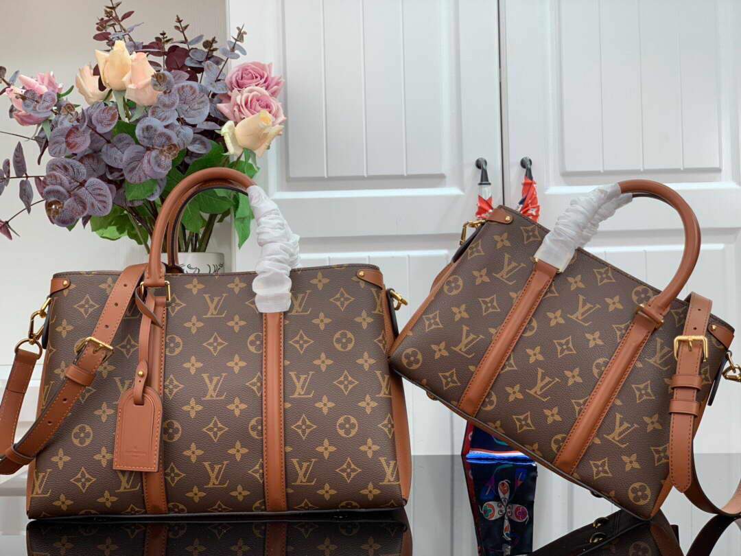 LV M44898 Louis Vuitton Soufflot BB Bag M44817 Monogram Canvas Brown - luxibagsmall