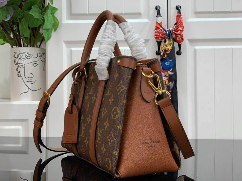 LV M44898 Louis Vuitton Soufflot BB Bag M44817 Monogram Canvas Brown - luxibagsmall