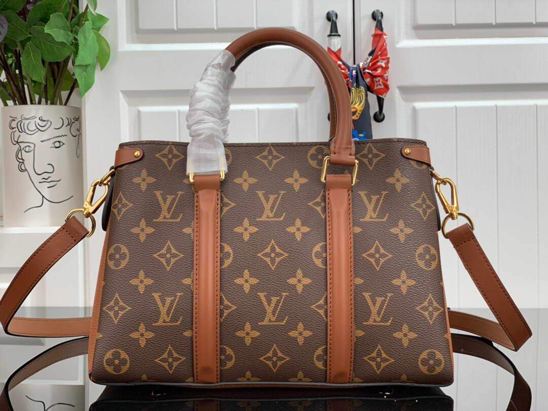 LV M44898 Louis Vuitton Soufflot BB Bag M44817 Monogram Canvas Brown - luxibagsmall