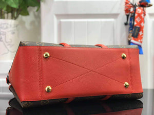 LV M44898 Louis Vuitton Soufflot MM Bag M44817 Monogram Canvas Red - luxibagsmall