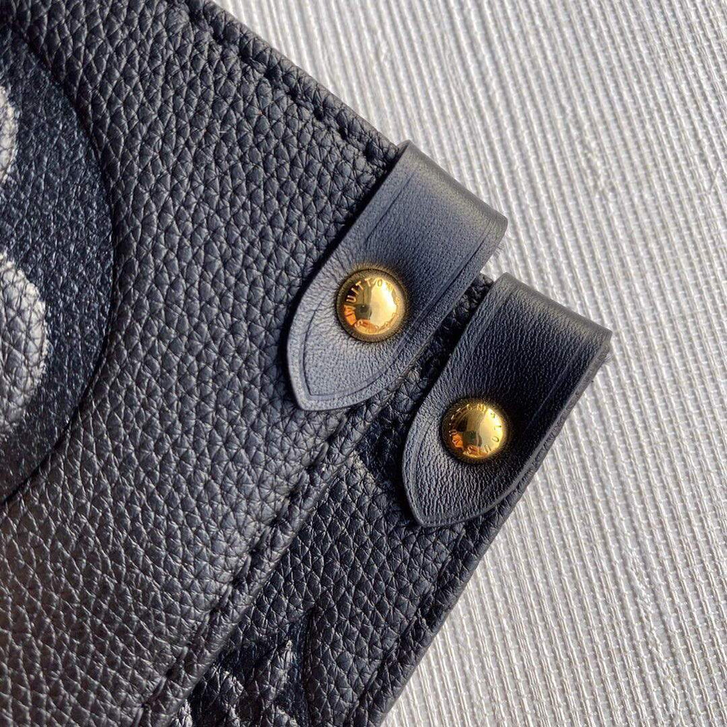 LV M44925 Louis Vuitton Onthego GM M45595 Bag Monogram Empreinte Leather Black