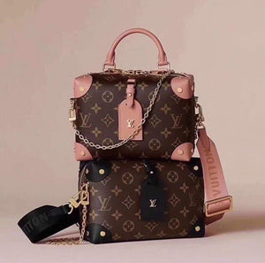 LV M45531 Louis Vuitton Petite Malle Souple Bag M45571 Monogram Pink - luxibagsmall