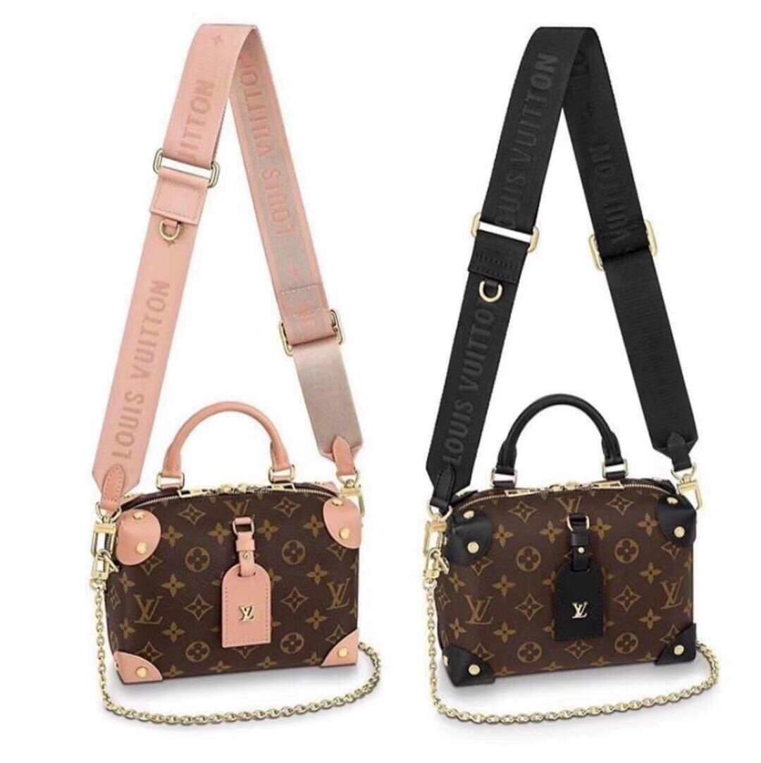 LV M45531 Louis Vuitton Petite Malle Souple Bag M45571 Monogram Pink - luxibagsmall