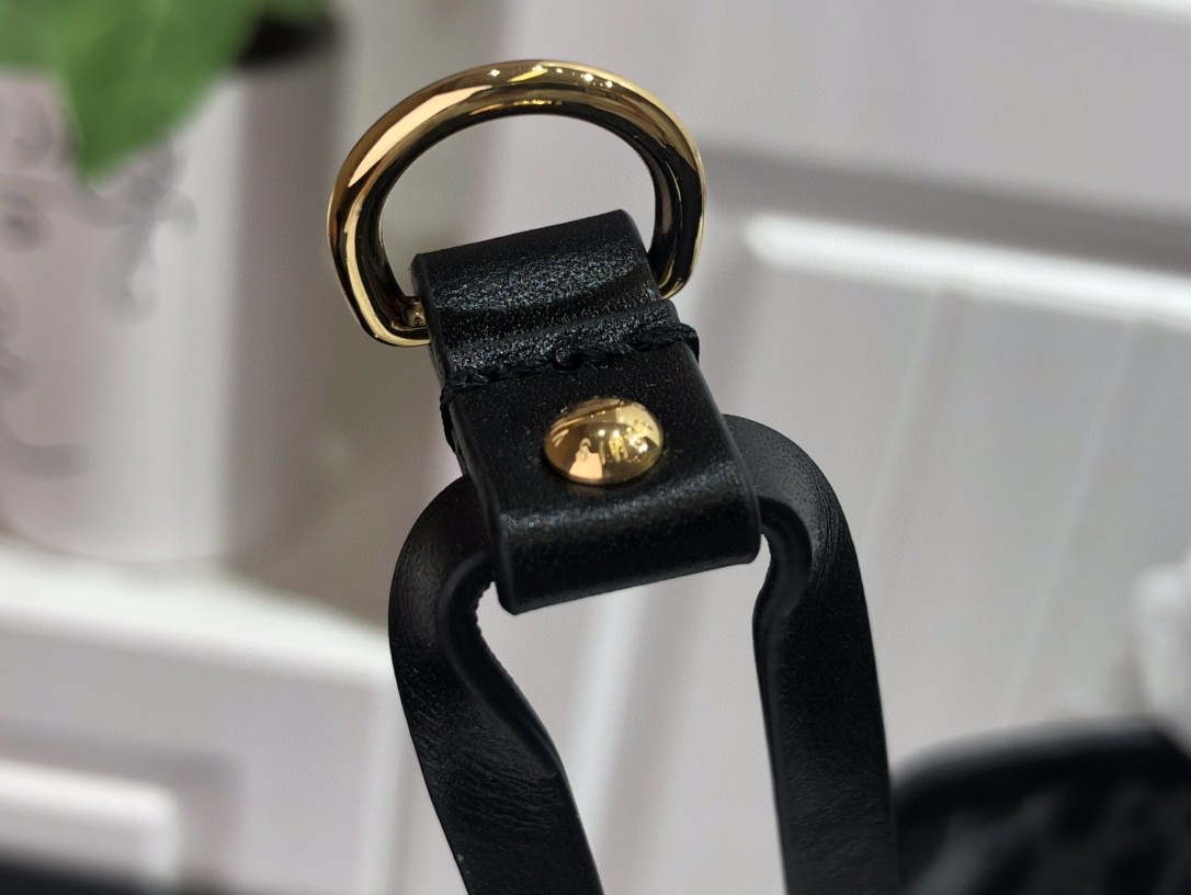 LV M45818 Louis Vuitton Neverfull MM Monogram Bag M45819 Black - Default Title - View 9