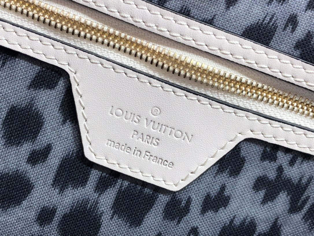 LV M45819 Louis Vuitton Neverfull MM Monogram Bag M45818 Creme - Default Title - View 9