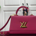 LV M57096 Louis Vuitton Twist one Handle PM M57093 Taurillon Leather Plum - luxibagsmall