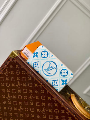 LV M83624 Louis Vuitton LV By The Pool Zippy Wallet Blue - Default Title - View 1