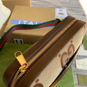 Gucci 675891 Messenger bag with jumbo GG Brown - Default Title - View 5