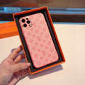 LV Apple Iphone Leather Premium Deluxe Phone Case Protection 10620 - Default Title - View 1