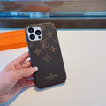 LV Apple Iphone Leather Premium Deluxe Phone Case Protection 10626 - Default Title - View 1