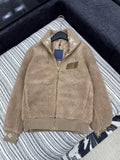 LV Coat Louis Vuitton Women Lambswool zipper Jacket L55802
