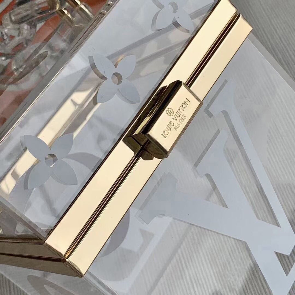 LV GI0488 Louis Vuitton Plexiglass Perfume Cube Scott Box