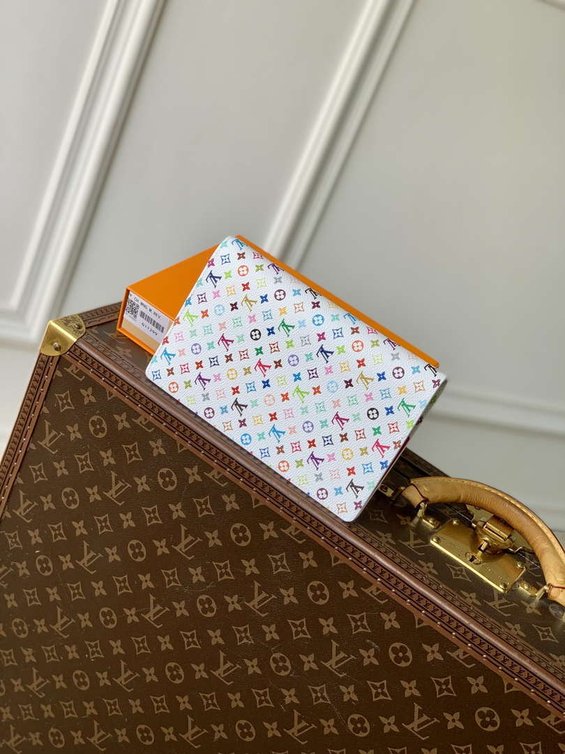 LV GI1299 Louis Vuitton LV x TM Monogram Multicolore Emily Notebook Cover MM - Default Title - View 1