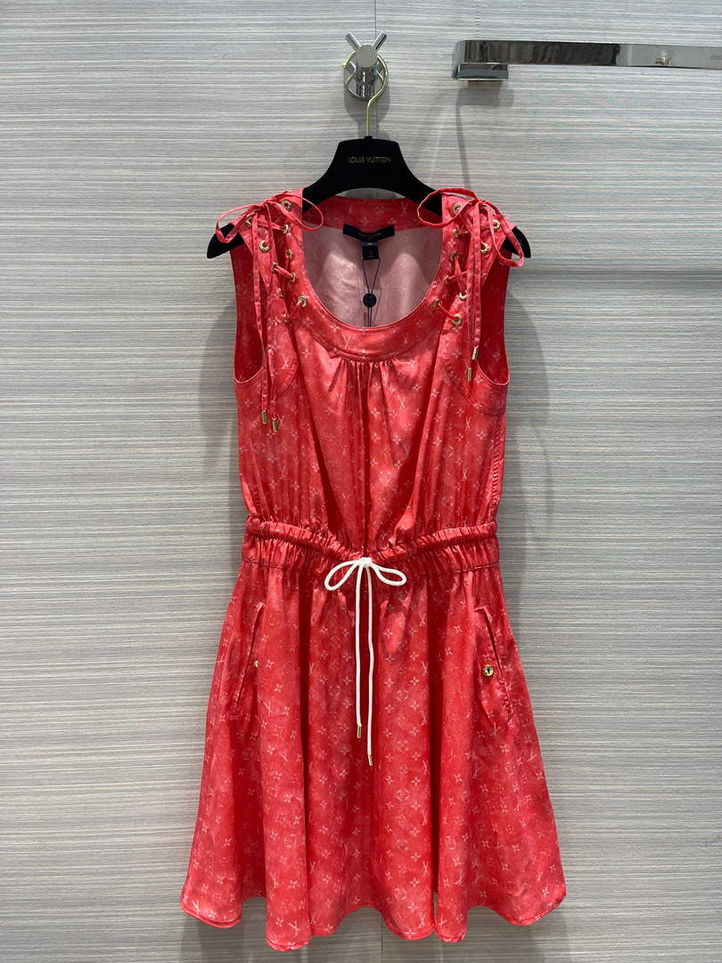 LV Louis Vuitton 1A9WBT Monogram Cloud Sun Dress L88030