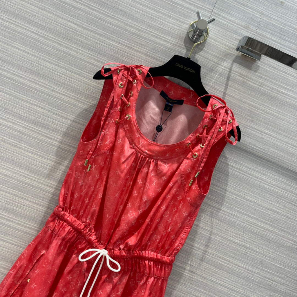 LV Louis Vuitton 1A9WBT Monogram Cloud Sun Dress L88030