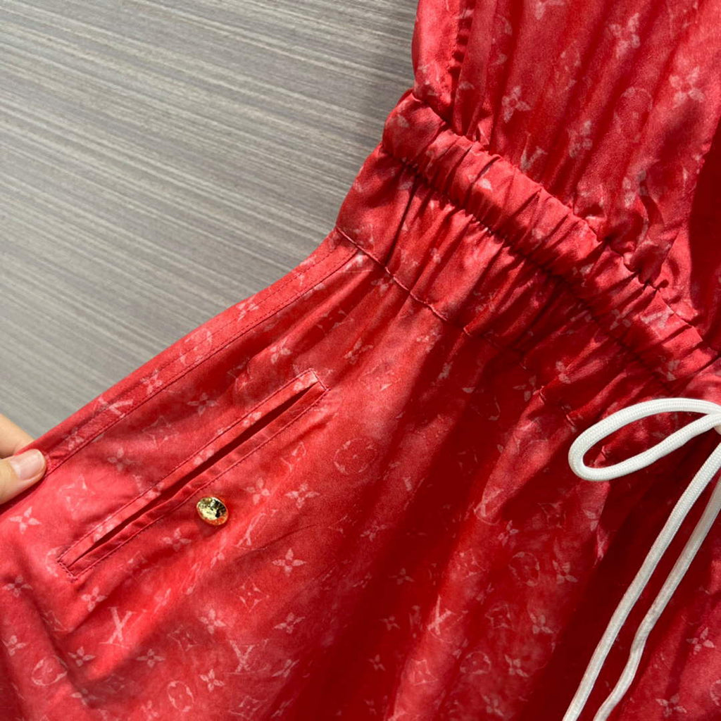 LV Louis Vuitton 1A9WBT Monogram Cloud Sun Dress L88030