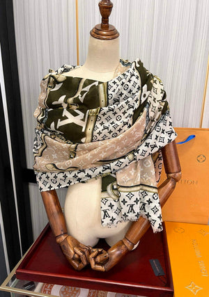 LV M00411 Louis Vuitton Fashion Printing Scarf Stole L60205 - Default Title - View 9