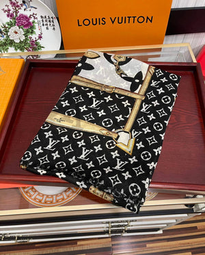 LV M00411 Louis Vuitton Fashion Printing Scarf Stole L60206 - Default Title - View 3