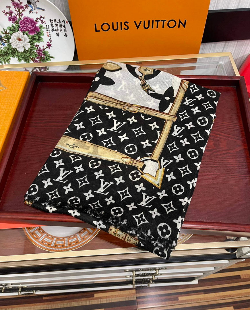 LV M00411 Louis Vuitton Fashion Printing Scarf Stole L60206