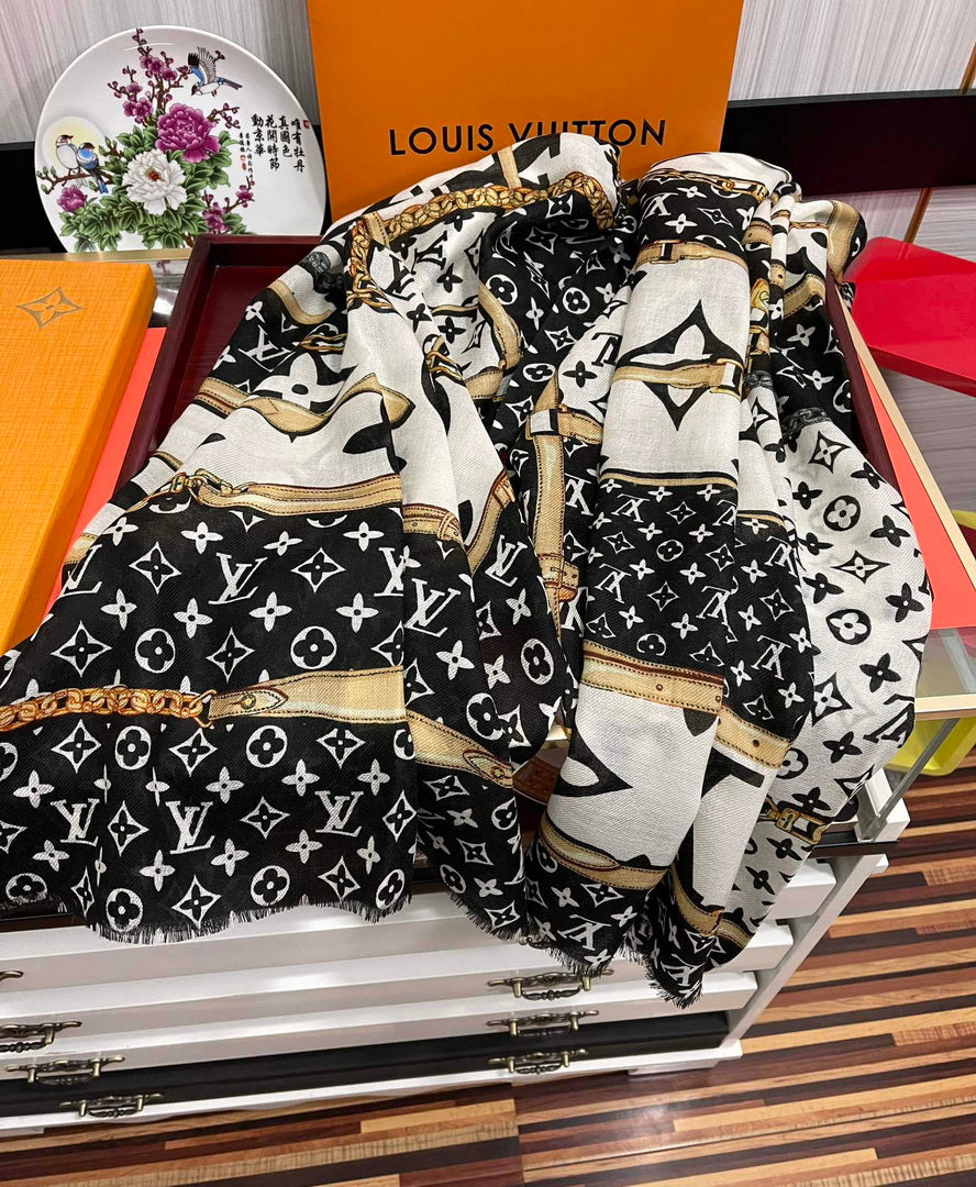 LV M00411 Louis Vuitton Fashion Printing Scarf Stole L60206