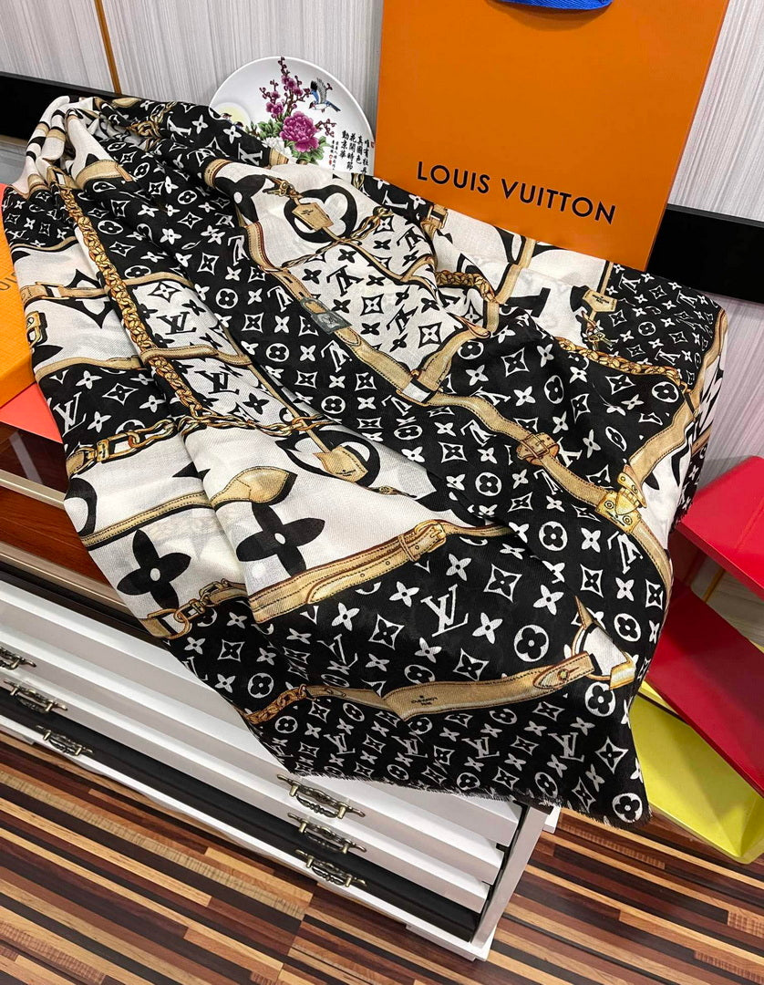 LV M00411 Louis Vuitton Fashion Printing Scarf Stole L60206