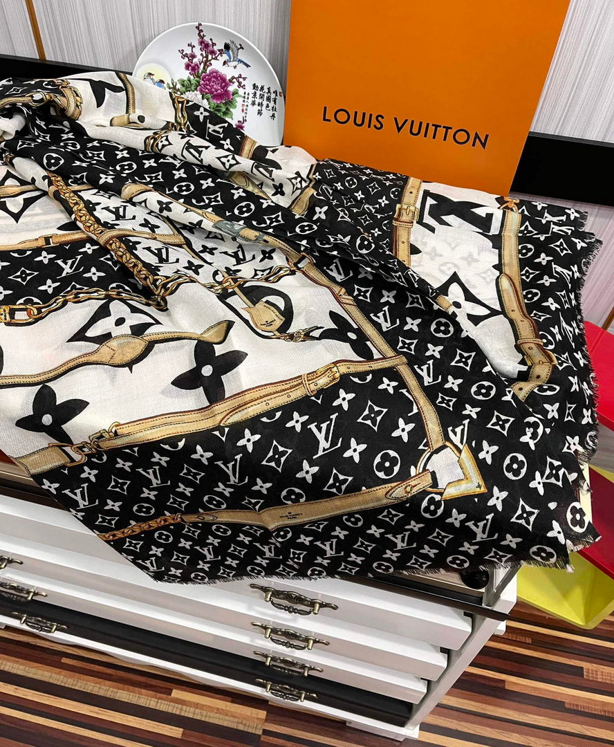 LV M00411 Louis Vuitton Fashion Printing Scarf Stole L60206
