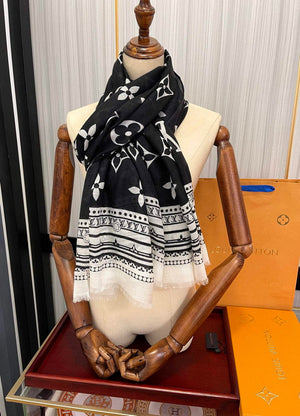 LV M00411 Louis Vuitton Fashion Printing Scarf Stole L60207 - Default Title - View 9