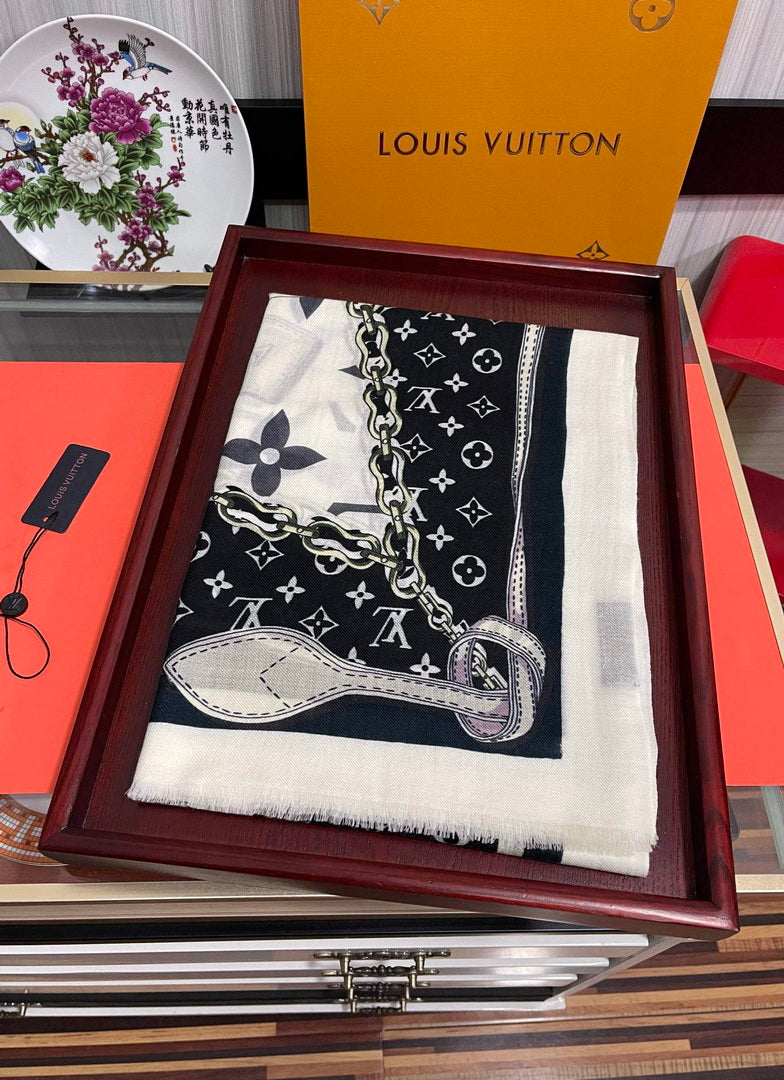 LV M00411 Louis Vuitton Fashion Printing Scarf Stole L60208