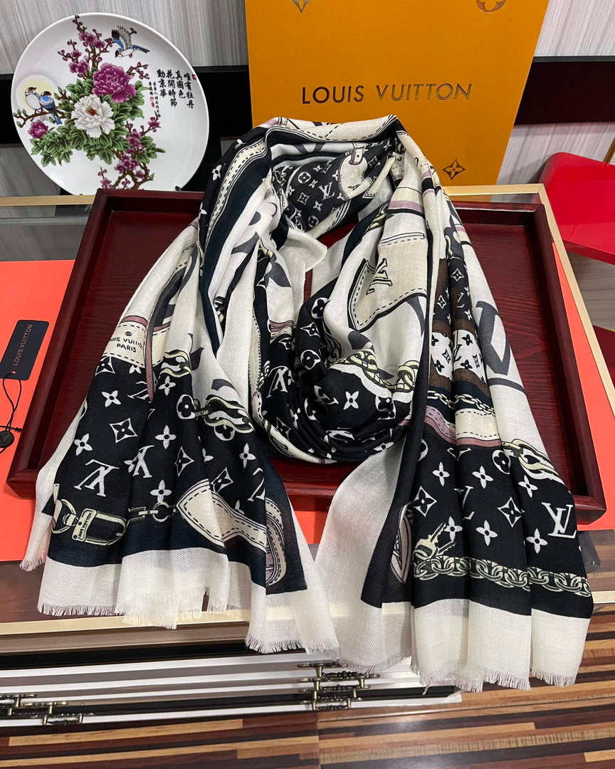 LV M00411 Louis Vuitton Fashion Printing Scarf Stole L60208