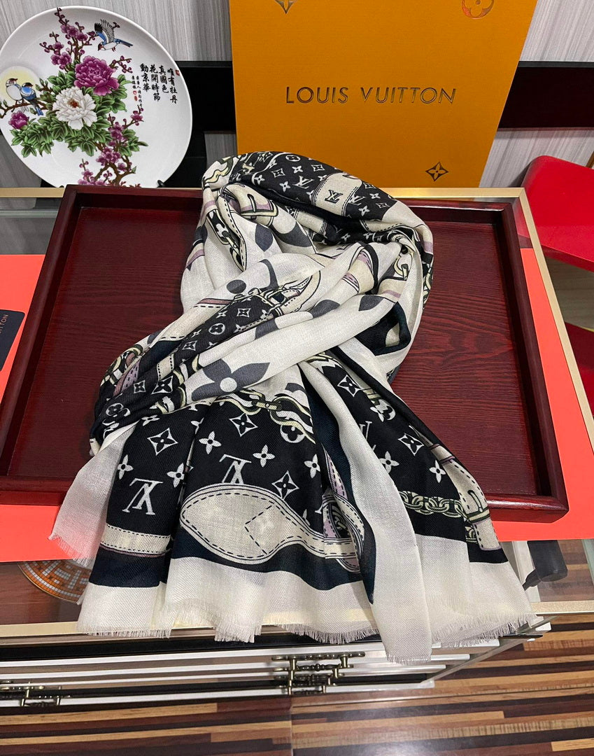 LV M00411 Louis Vuitton Fashion Printing Scarf Stole L60208