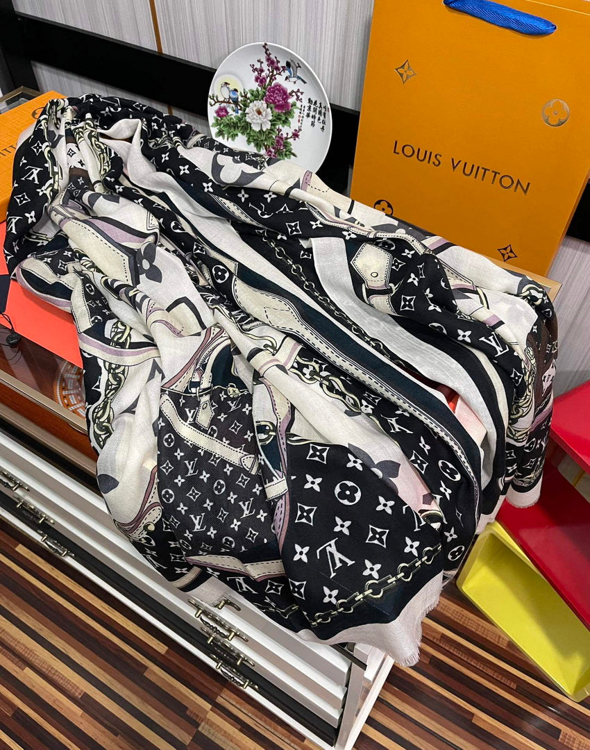 LV M00411 Louis Vuitton Fashion Printing Scarf Stole L60208