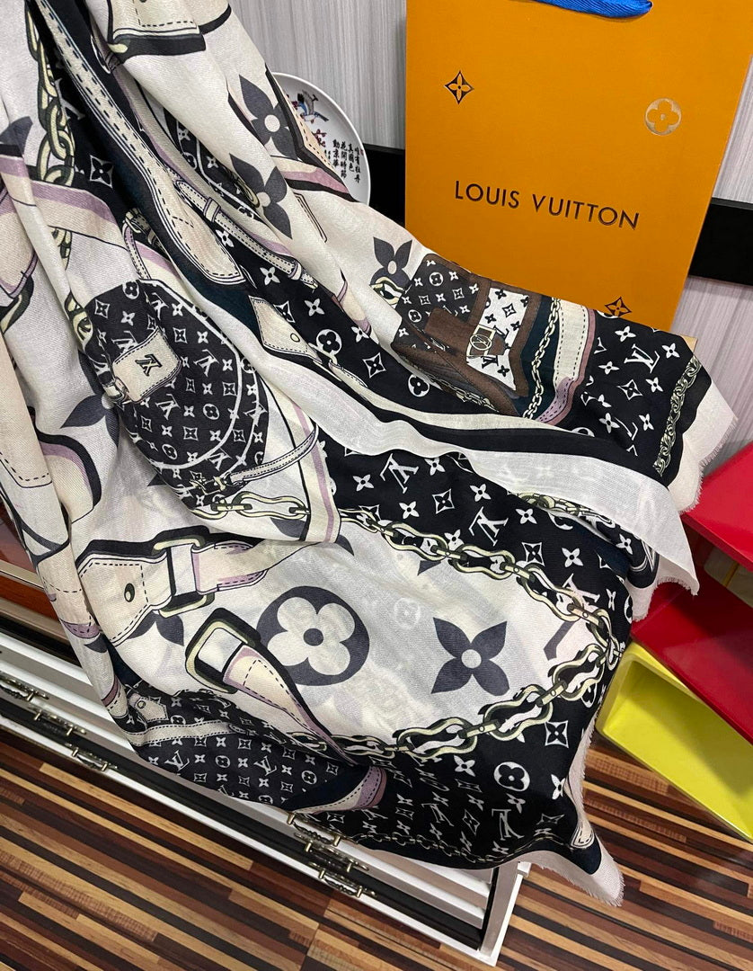 LV M00411 Louis Vuitton Fashion Printing Scarf Stole L60208