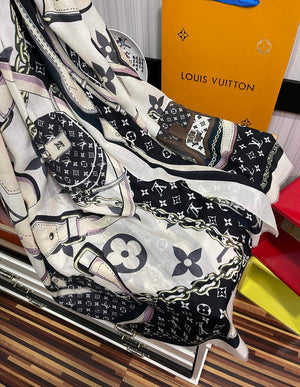 LV M00411 Louis Vuitton Fashion Printing Scarf Stole L60208 - Default Title - View 6
