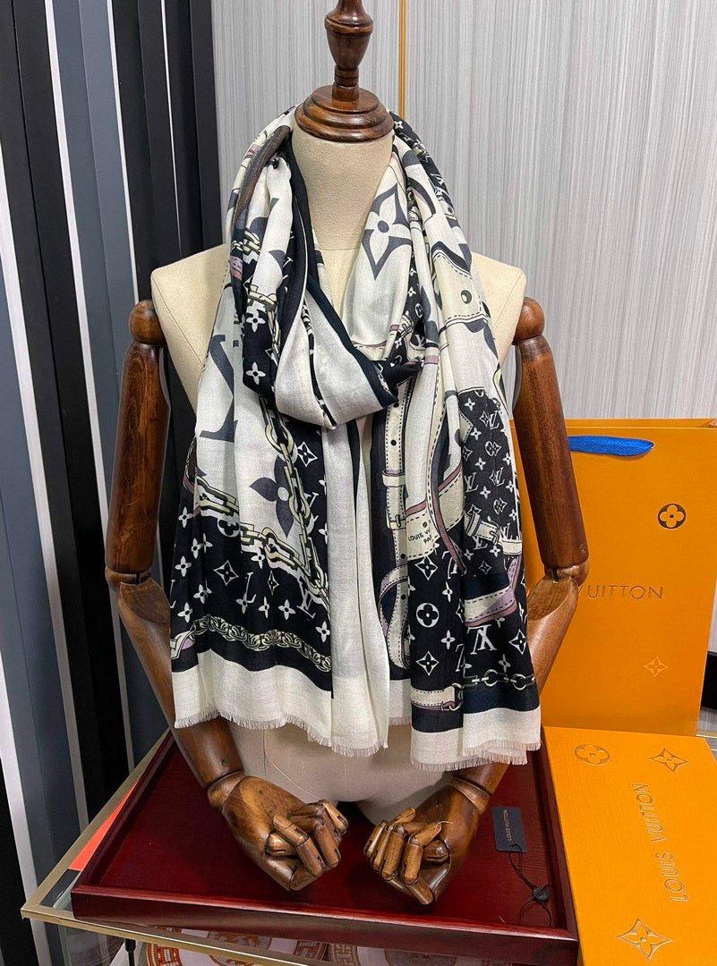 LV M00411 Louis Vuitton Fashion Printing Scarf Stole L60208