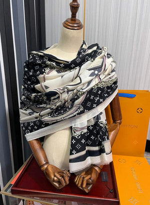 LV M00411 Louis Vuitton Fashion Printing Scarf Stole L60208 - Default Title - View 9