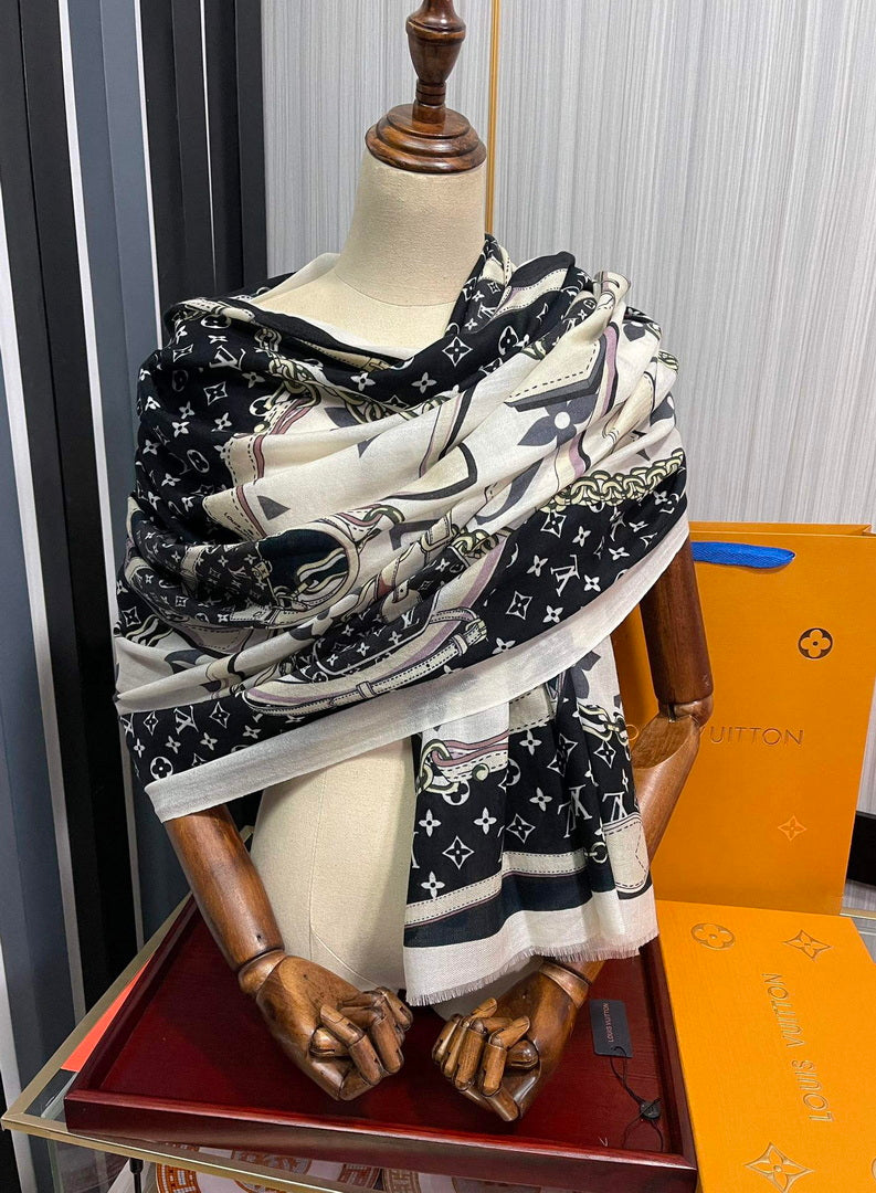 LV M00411 Louis Vuitton Fashion Printing Scarf Stole L60208