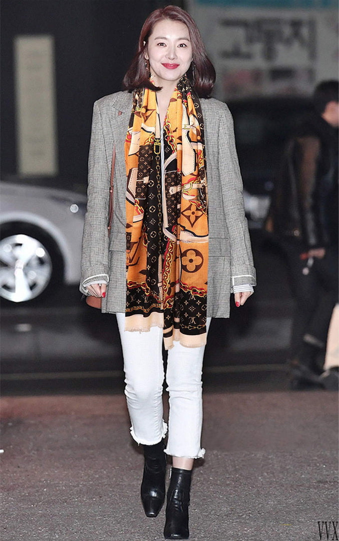 LV M00411 Louis Vuitton Fashion Printing Scarf Stole L60209